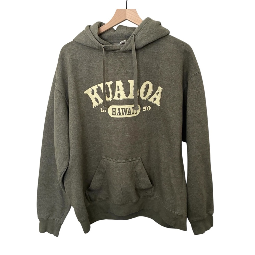 Kualoa Hawaii 1850 Green Hoodie